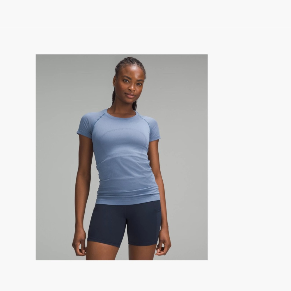Lululemon size 2 swiftly tech 2.0 hip length oasis blue